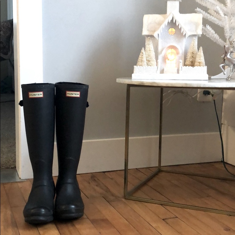 Matte black Hunter Boots!